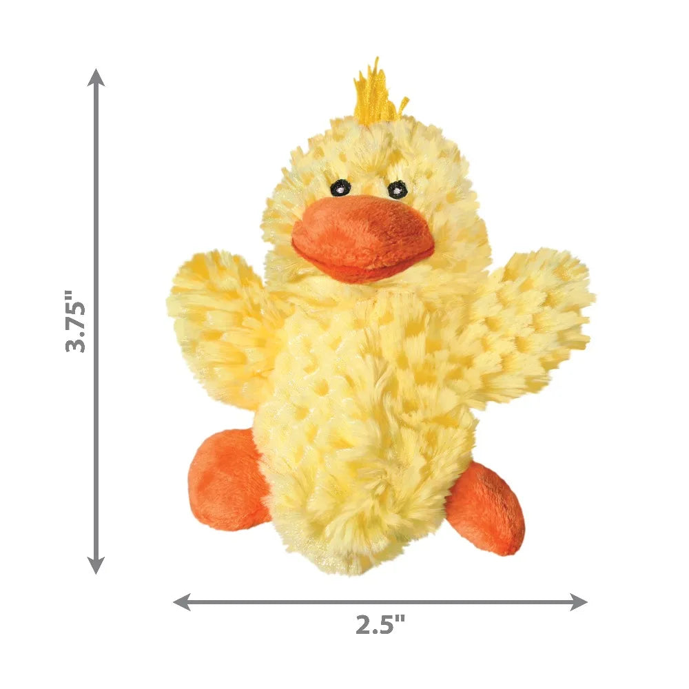 KONG Dr. Noyz Duck Squeaky Plush Dog Toy for Puppies