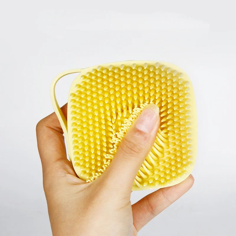 Multifunctional Soft Silicone Pet Bath Massage Brush For Dogs Cats