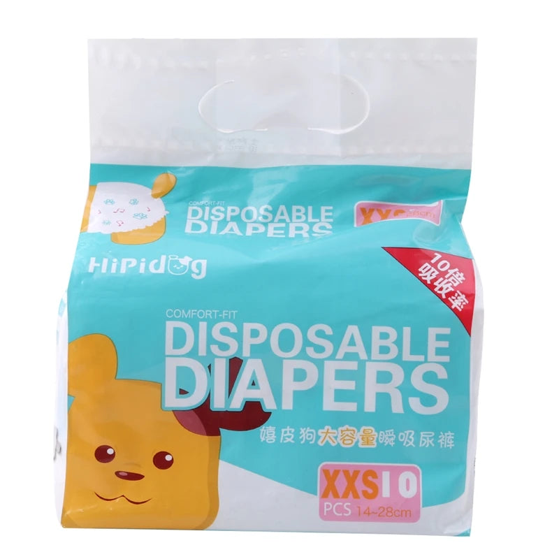 Dog Diapers 12 Pack Disposable Leakproof Nappies For Pets