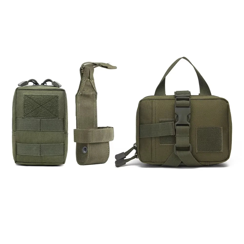 Dog Tactical Bags Set With Molle Pouches For Harness Training