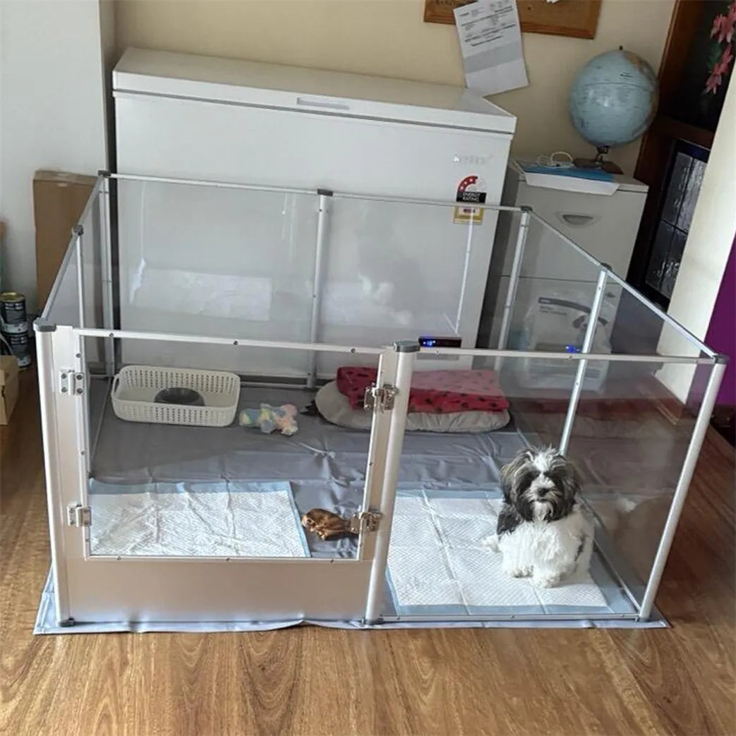Borwart Durable Acrylic Dog Playpen And Secure Pet Enclosure