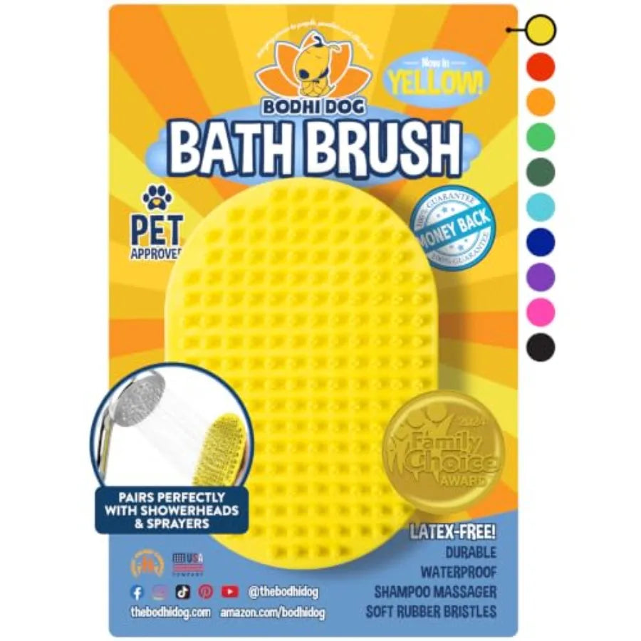 Premium Stainless Steel Pet Grooming And Shampoo Brush
