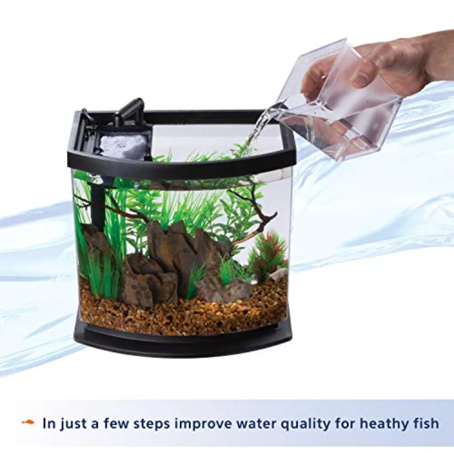 LED MiniBow Aquarium Fish Tank Kit With SmartClean Technology