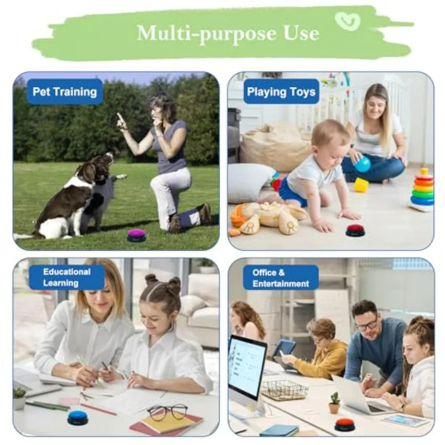 Dog Talk Buttons Starter Set For Training And Communication