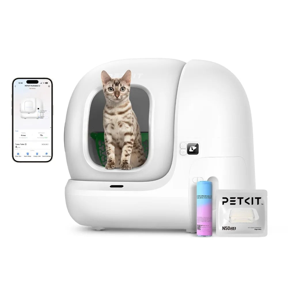 PuraMax 2 Self Cleaning Cat Litter Box With App Control