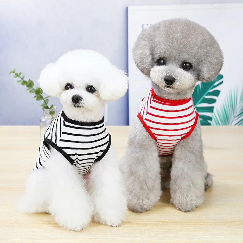 Puppy Sleeveless Vest For Small Dogs Spring Summer Outfits
