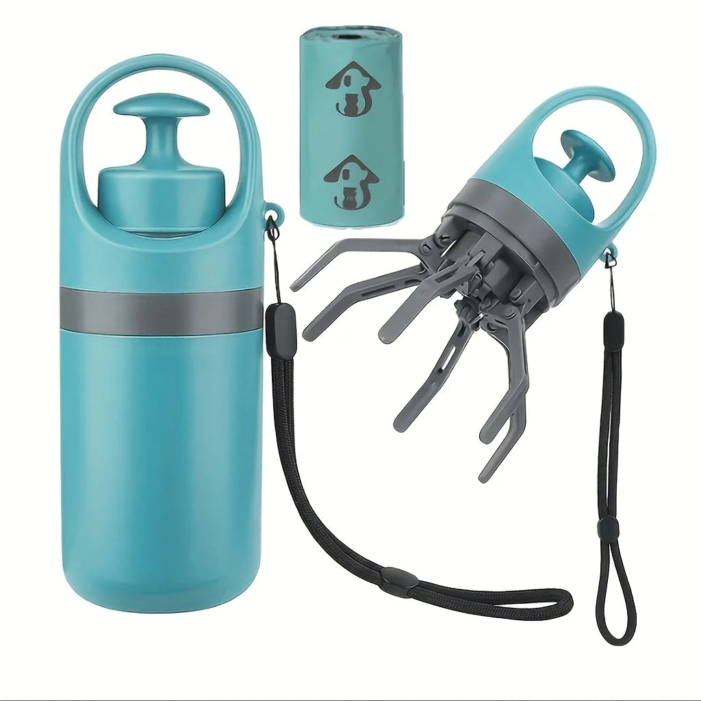 Portable Dog Poop Scooper Pack With Waste Bag Dispenser