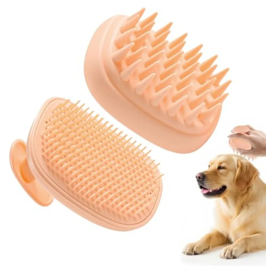 Premium Silicone Dog Grooming Brush For Bath And Massage Care