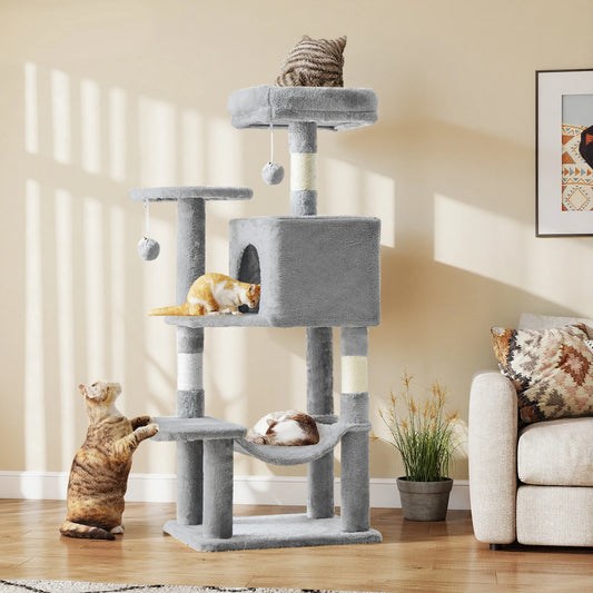 JHK 44In Cat Tree Multi Cat Climbing Tower Indoor Cats