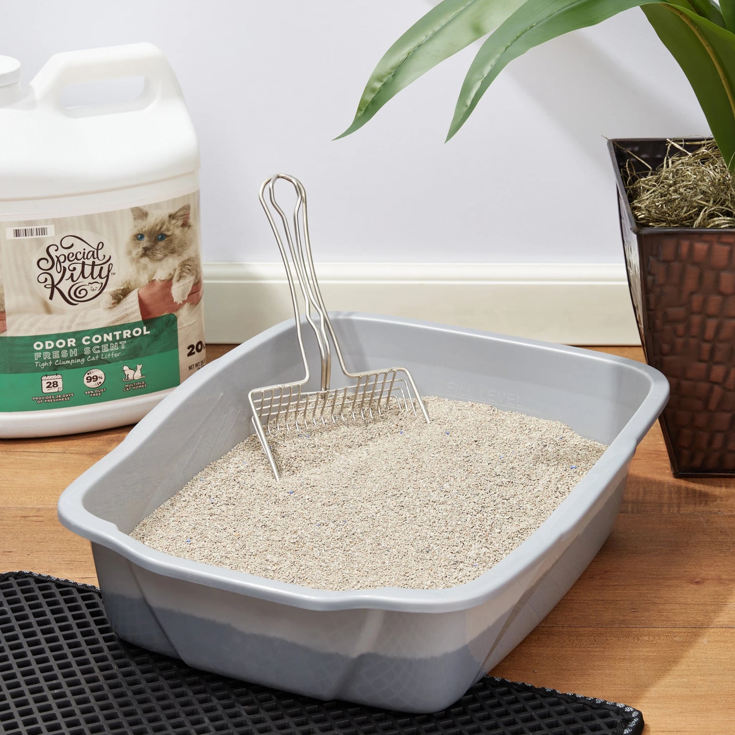 Fresh Scent Clumping Clay Cat Litter 4 Pack For Odor Control