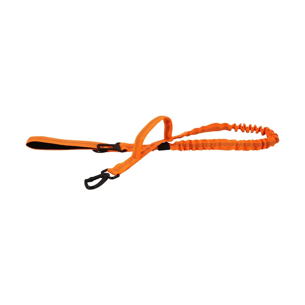 Military Style Tactical Dog Leash With Adjustable Elastic Rope