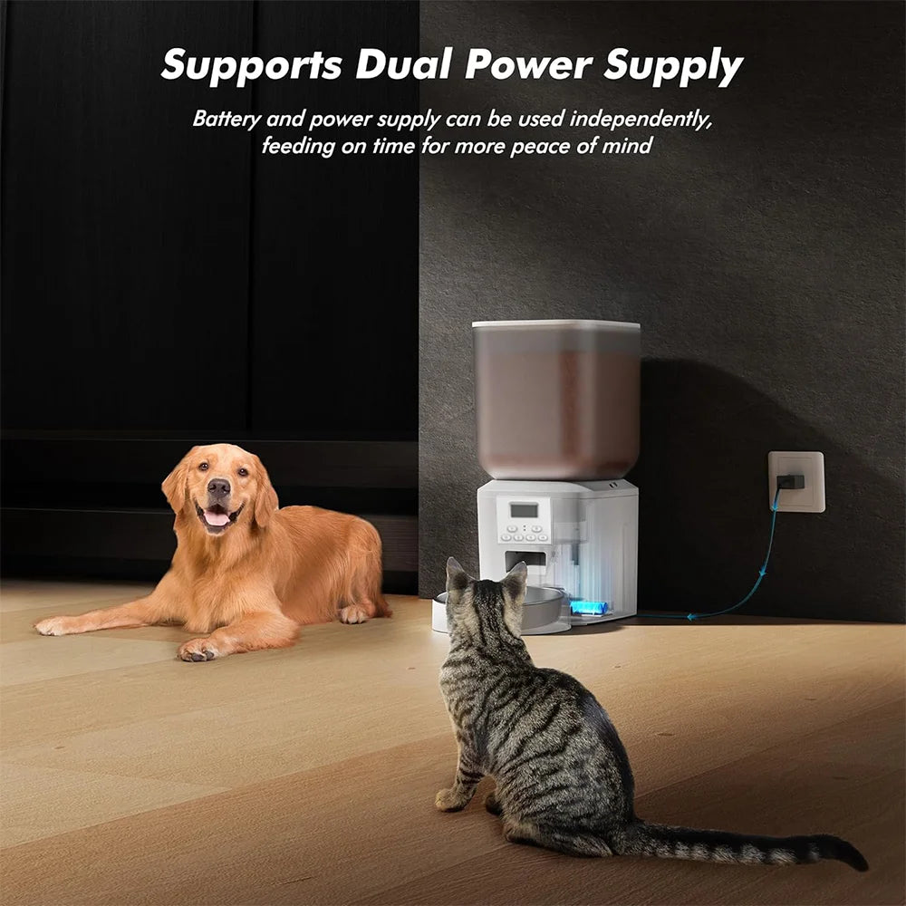 Nityers Automatic Cat Feeder With Timed Dispenser And Voice Recorder